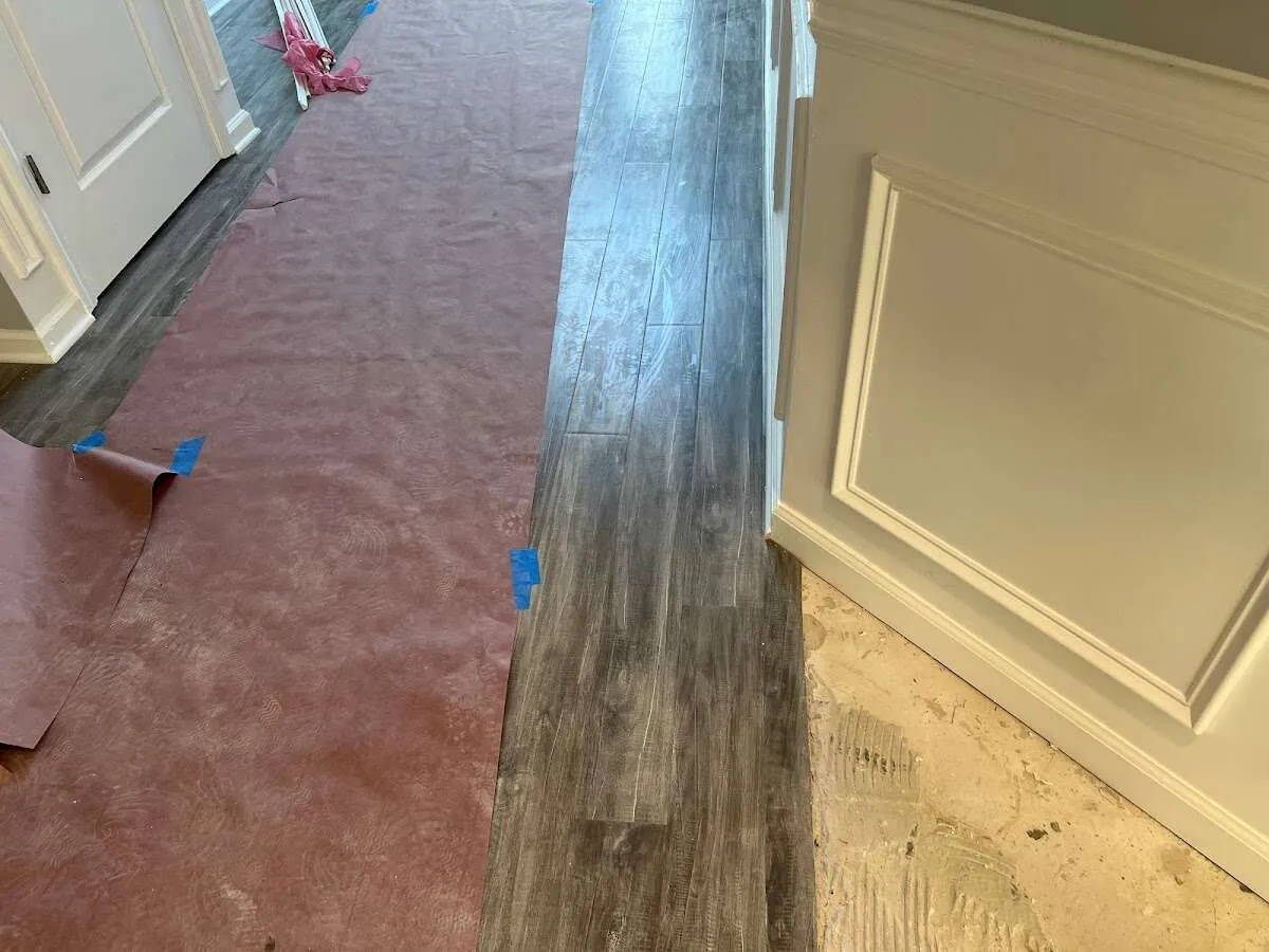 Completed marble shower restoration in Rutherford